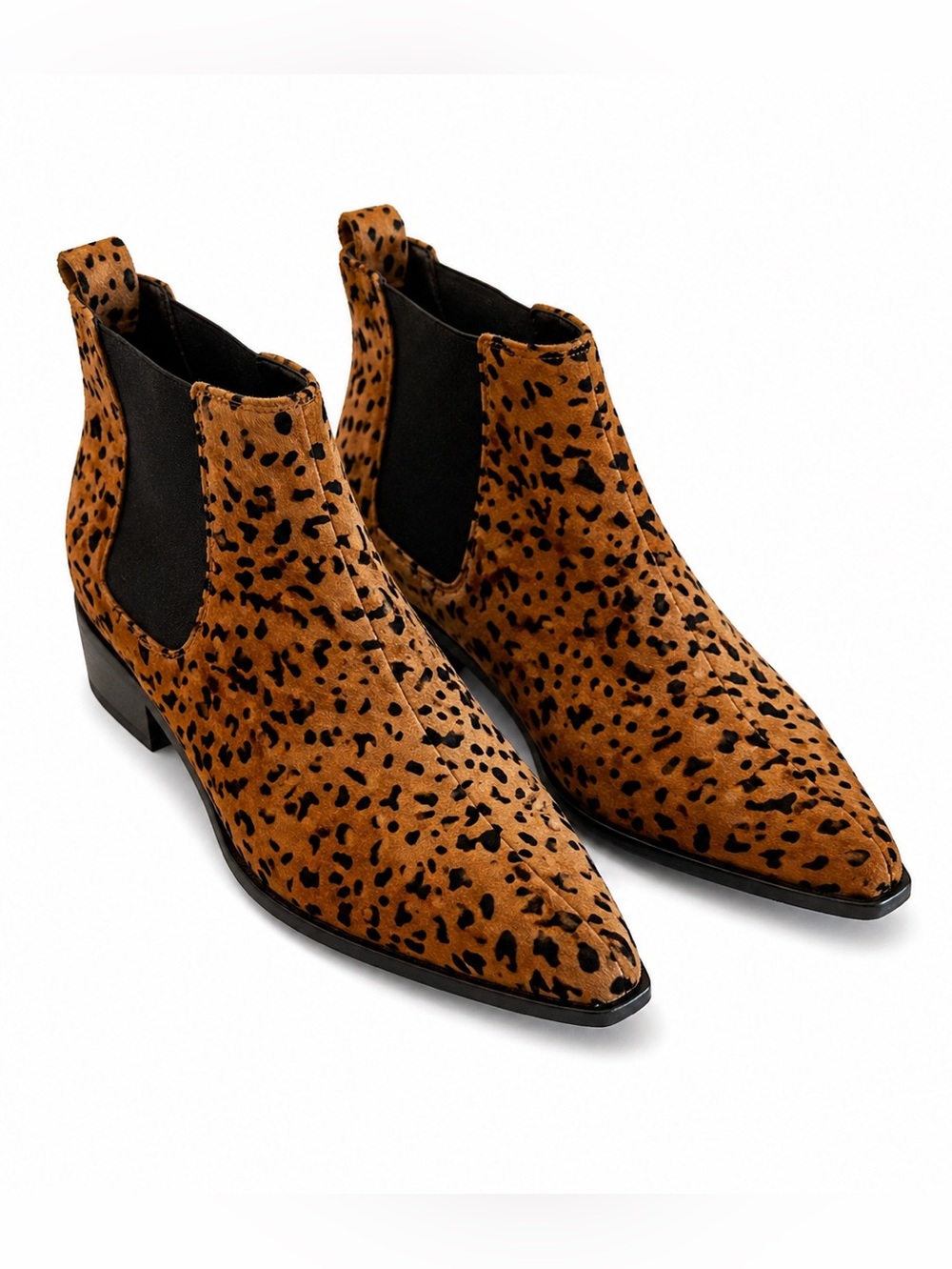 RAG & BONE Reagan Boot Leopard Calf Hair Chelsea Ankle Boot Size 7